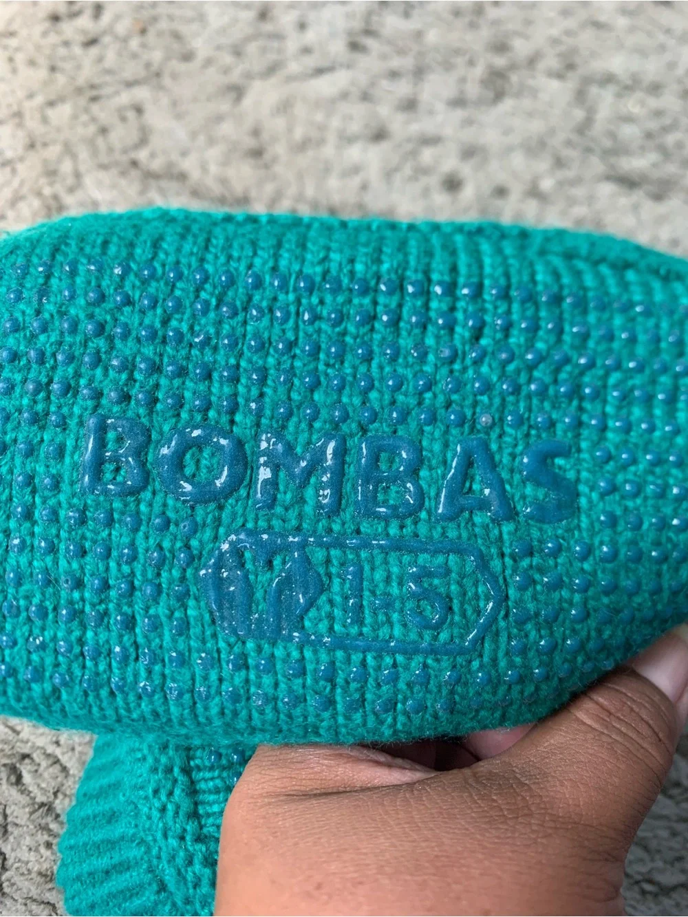 Bombas Teal Knit Sherpa-Lined Kids Slippers